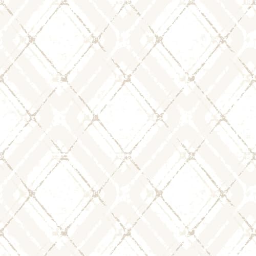 Dimoon Boho Peel and Stick Wallpaper Beige Lines Contact Paper 17.3x197in by DIYYOURMOON
