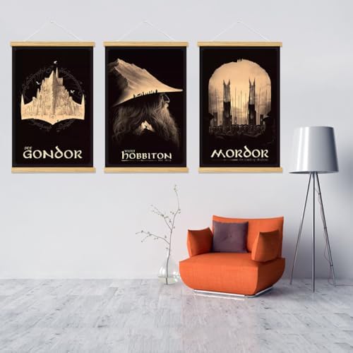 Middle Earth Landscape Wall Art Prints Canvas PaintingFantasy Posters, Wall - Image 3