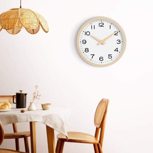 AKCISOT 8 Inch Wall Clock, Silent Battery Operated Analog Clock - Image 4