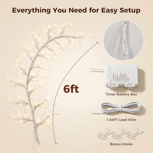 Bexdir 6ft 72LED Birch Vine - Image 7