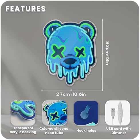Ice Bear Neon Sign, Cool Led Sign - Image 3