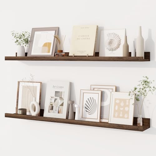 Dreamland Picture Ledge Shelf for Wall, Floating Shelves Set of 2, 36 Inch Long by Dreamland