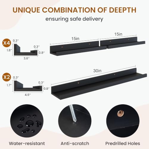Picture Ledge Shelf, Floating Shelves - Image 3