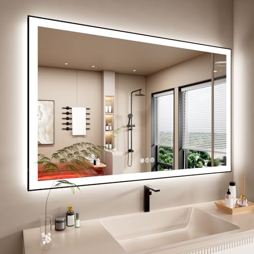 55x36 Inch LED Bathroom Mirror by ISTRIPMF