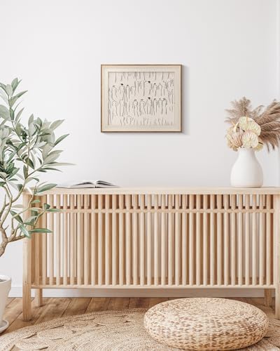 VIYYIEA Framed Modern Minimalist Sketch Wall Art - Image 5
