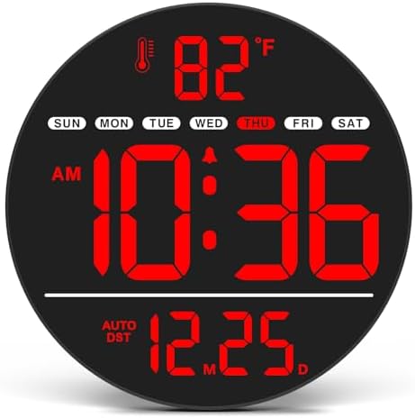 WallarGe Electric Large Digital Wall Clock by WallarGe
