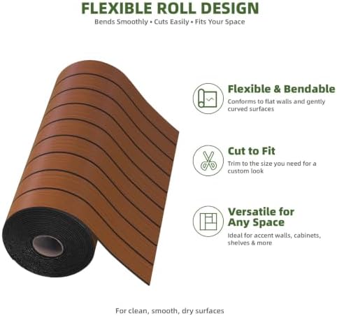 Elvone Peel and Stick PVC Slat Wood Wall Panel - Image 4