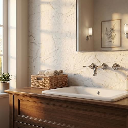 40-Sheet Flexible Stone Peel and Stick Backsplash Tile, Subway Texture - Image 5