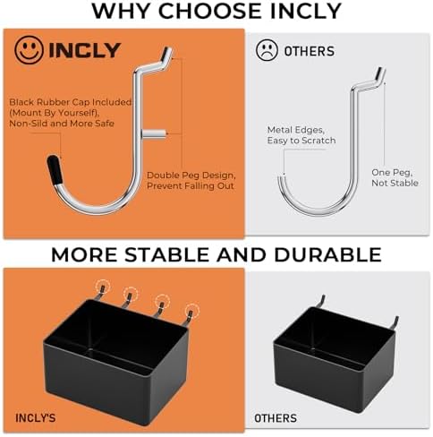 INCLY 320PCS Pegboard Accessories Organizer Kit - Image 3
