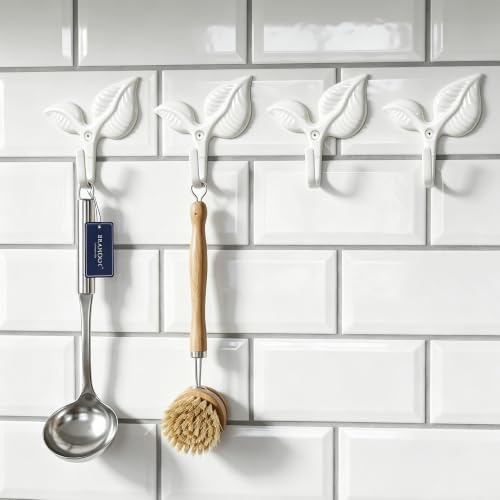 Heavy Duty Vintage Leaf Wall Hooks Set of 4 - Image 3