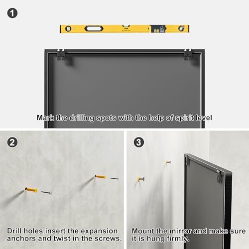 Dewfig Rectangle Wall Mirror - Image 7