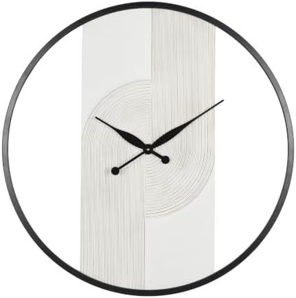 Deco 79 Wood Geometric Wall Clock, Clock 30" x 2" x 31" by TheNovogratz