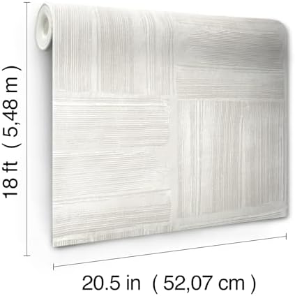 RoomMates Beige Dimensional Square Plaster Peel and Stick Wallpaper - Image 5