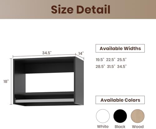 ROOMTEC 34.5" Tall Hanging Closet Unit, Modular Closet System - Image 2