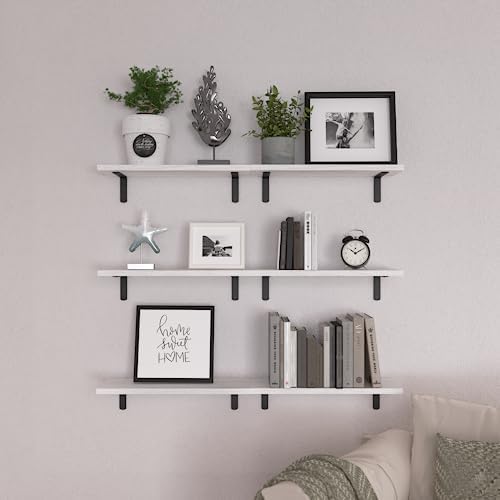 WOPITUES Floating Shelves Set of 6 - Image 6