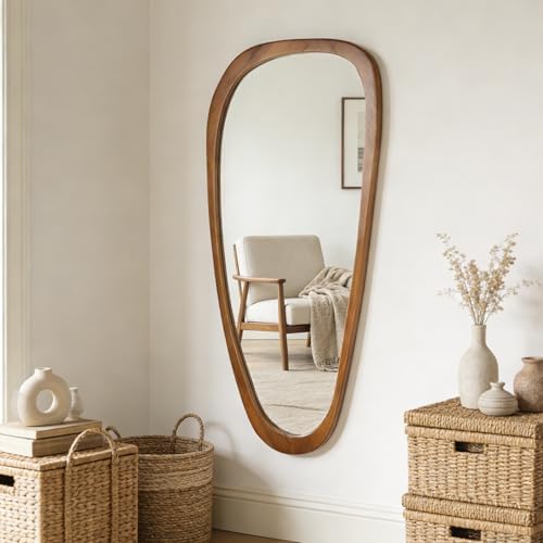 Irregular Asymmetrical Wall Mirror Full Length by Ruomeng