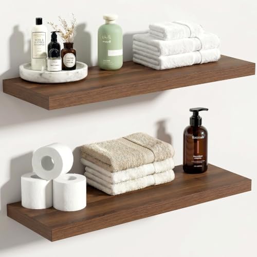Vivelove 10" Deep Floating Shelves, 24”Wide Set of 2 by VIVELOVE