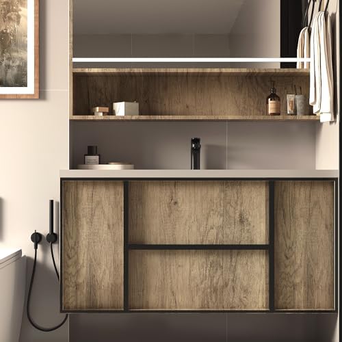 BOMENG Wood Grain Peel & Stick Wallpaper Oak Contact Paper Wall Vinyl Wrap - Image 5