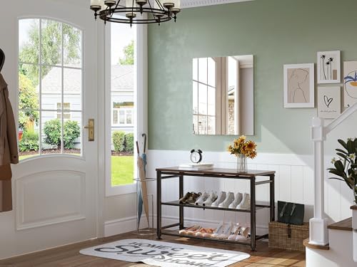 Brightify Frameless Mirror, 28x32 Inch Bathroom Mirrors - Image 2