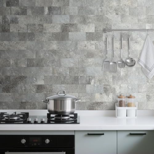 AULIGET 4 Pieces Peel and Stick Backsplash Wall Tile - Image 6