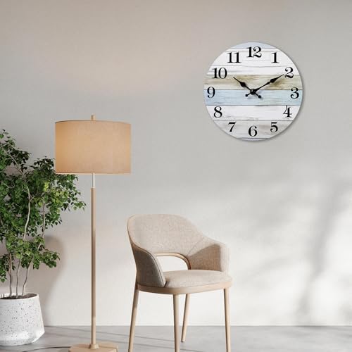 8 Inch Wall Clock, Silent Battery Operated Analog Clock - Image 6