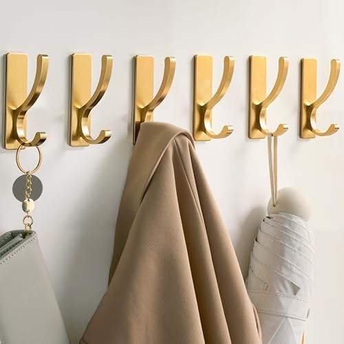 pickpiff Adhesive Wall Hooks for Coat/Towel, Hold 13LB by pickpiff