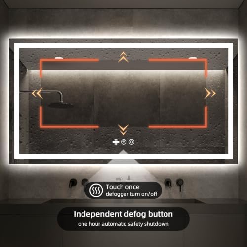 48" x 36" LED Bathroom Mirror - Image 7