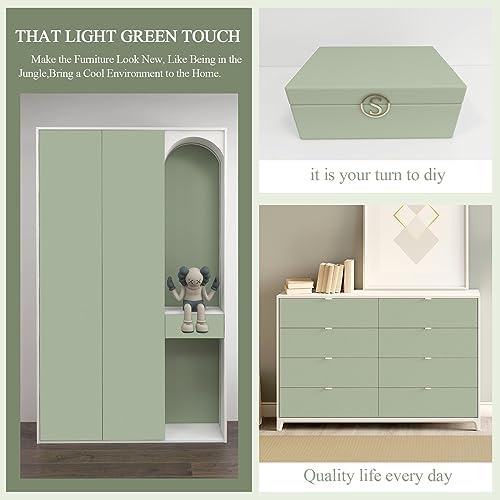 Sage Green Wallpaper Stick and Peel Green Contact Paper Removable Wallpaper - Image 6