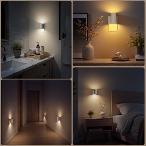 VOLISUN Night Light, Dimmable Led Night Lights Plug into Wall, Amber/3000K/4500K - Image 5