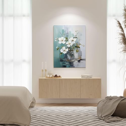 daktenn Floral Canvas Wall Art Bathroom Wall Art Pictures Wall Decor Home Decor - Image 6
