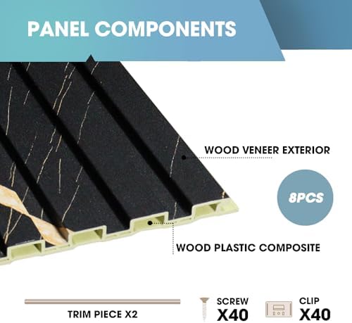 OUZUGIE WPC Acoustic Slat Wall Paneling - Image 4