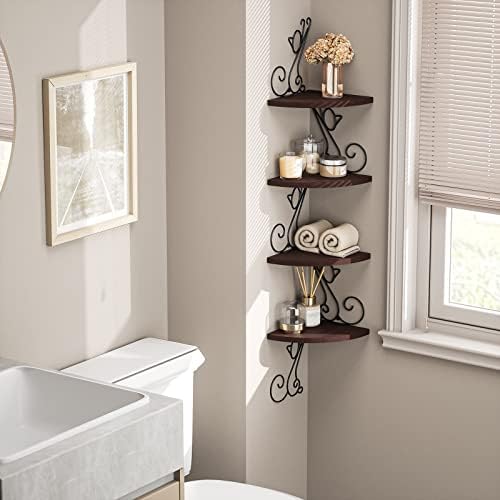Alsonerbay 4-Tier Cat Shaped Corner Floating Shelf Wall Mount - Image 6