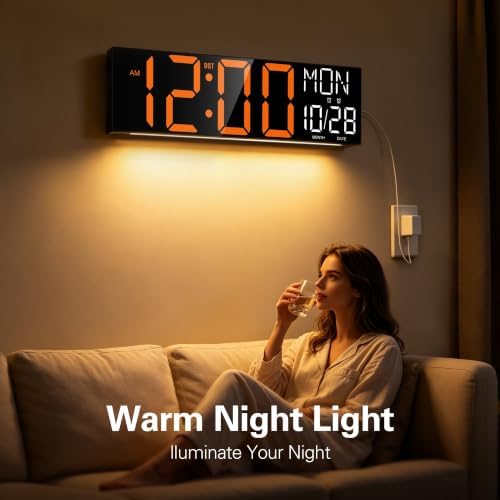 JALL 30" Oversized Digital Wall Clock - Image 5