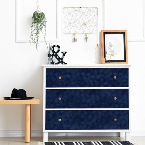 CHIHUT 12"x100" Blue Felt Drawer Liner Self Adhesive Velvet Flocking Liner - Image 6