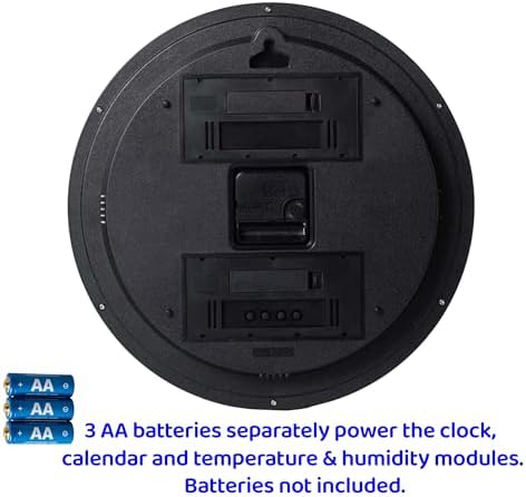 13" Gold Battery Powered Silent Wall Clock - Image 6