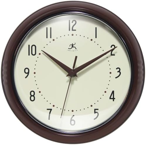 Infinity Instruments Retro Round Metal Wall Clock by InfinityInstruments