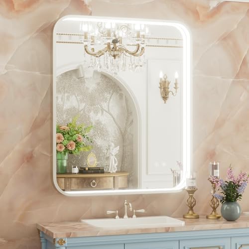 36"x30" Silver LED Bathroom Mirror by JSneijder