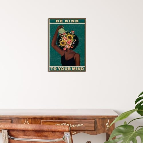Dcvjiy Retro Be Kind To Your Mind Poster Fashion Black Girl Wall Art Lose Your - Image 5