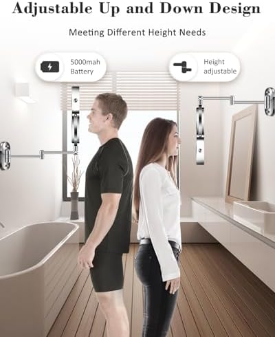 20X 9" Wall Mounted Magnifying Makeup Mirror - Image 2