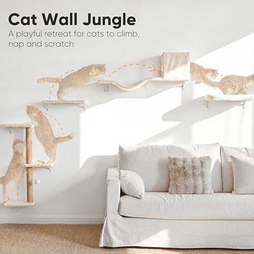 FUKUMARU Cat Wall Shelves, 4 in 1 Set - Image 2