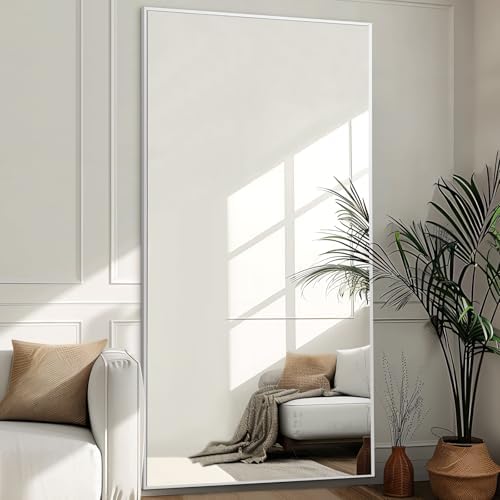 MELOMOIR 81"x41" Oversized Floor Mirror, Free Standing Leaning or Hanging - Image 2