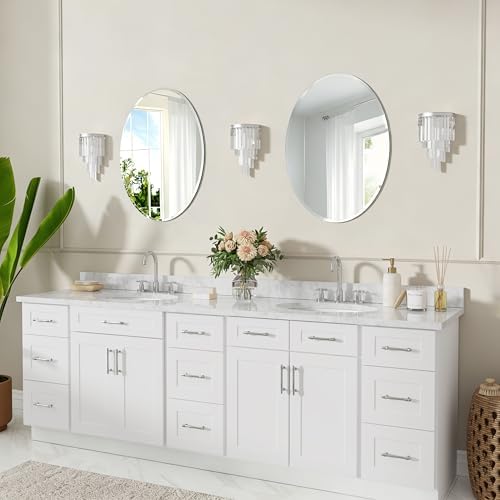 20x28 Inch Bathroom Mirrors for Over Sink, Frameless Mirrors for Wall - Image 3