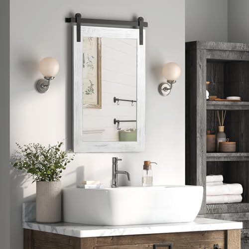 COGOOD Farmhouse Barn Door Mirror by COGOOD