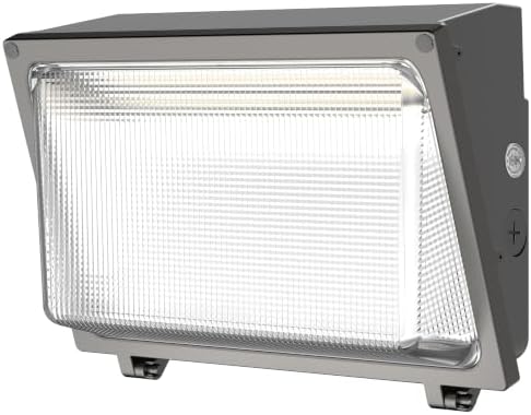 HYPERLITE LED Wall Pack 120W: 18000lm Glass Lens Dusk to Dawn Outdoor Lighting by HYPERLITE