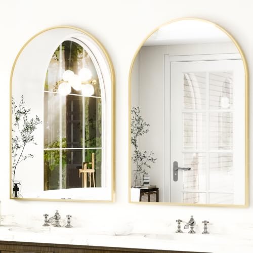 HARRITPURE 16"x24" Arched Bathroom Mirror - Image 7