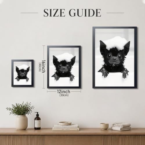Funny Bat Bathroom Wall Art, Gothic Farmhouse Bat Wall Decor Painting, Humorous - Image 4