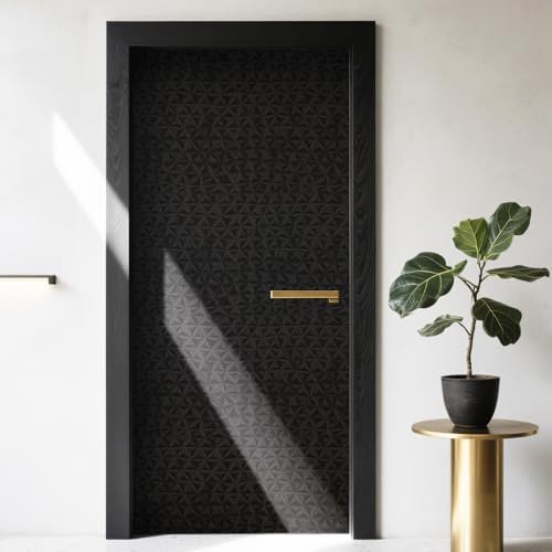 Simon&Siff 3D Black Wallpaper Peel and Stick Star Textured Wallpaper 17.3"X59" - Image 4