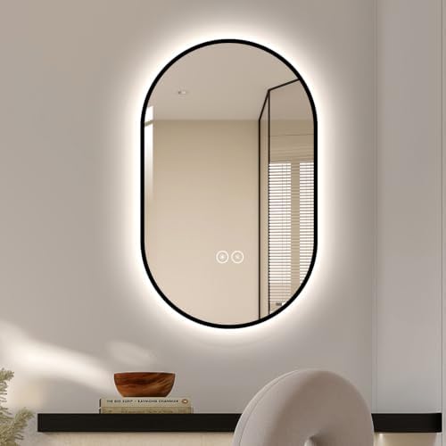 LAIYA 36X22 Inch Oval LED Bathroom Mirror by LAIYA