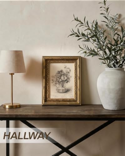 InSimSea Vintage Floral Wall Art, Sketch Botanical Painting Canvas Print - Image 4