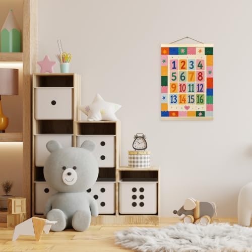madalo Colorful Number Classroom Wall Art Poster Hanger Frame 12x16 - Image 2